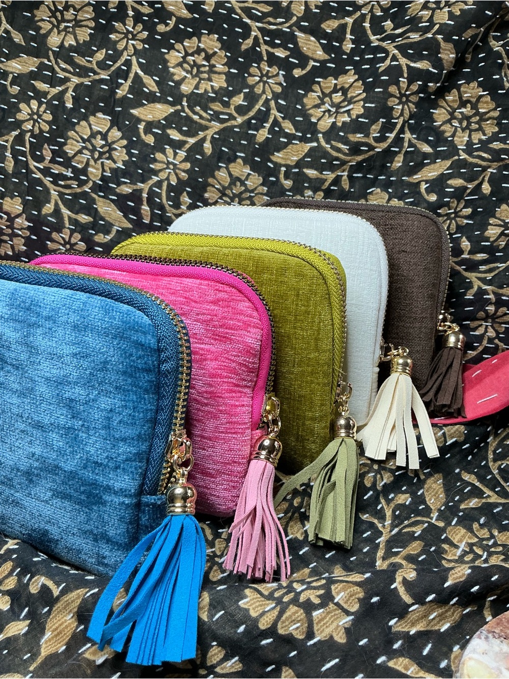 Jewelry Travel Pouches Colors Royal Blue and Peridot